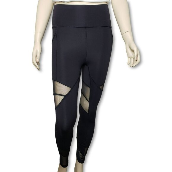 Lululemon Forget The Sweat Tight Womens 2 Black 25" Mesh Everlux LW5BZWS - Picture 2 of 10